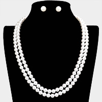 Double Layered Pearl Necklace