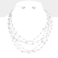 Galactic Pearl Collar Necklace