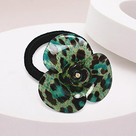 Flower Leopard Print Hair Band