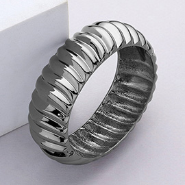 Hinged Metal Bangle Bracelet