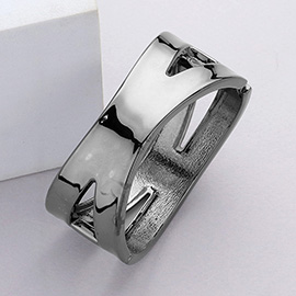 Hinged Metal Bangle Bracelet