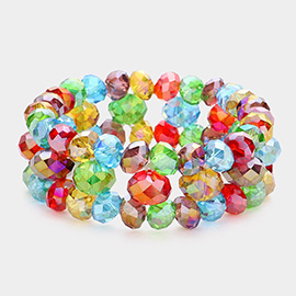 Glass Bead Stretch Bracelet