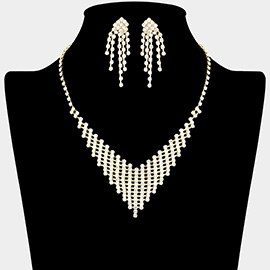 Crystal rhinestone necklace
