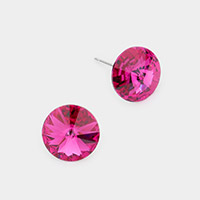 10 mm Round Crystal Stud Earrings