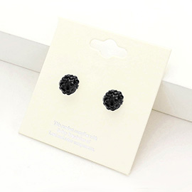 Shamballa Ball Stud Earrings