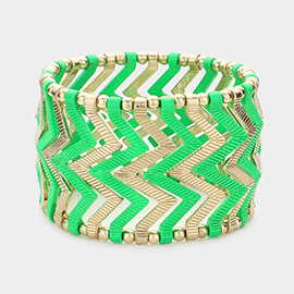 Zigzag Chevron Stretch Bracelet