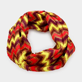 Chevron Pattern Infinity Scarf