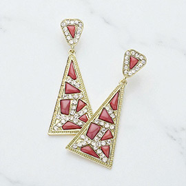 Pave Geo Earrings