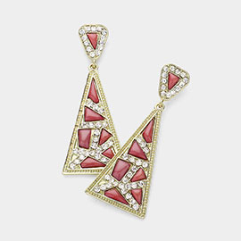 Pave Geo Earrings