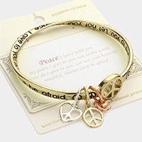 Peace Symbol Bracelet