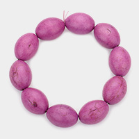 Howlite Stone Pebble Stretch Bracelet