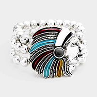 Indian Chief Stretch Bracelet