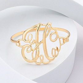 -H- Monogram Curlicue Bracelet