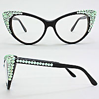 Bubbly Cat Eye UV Protection Optical Glasses