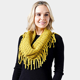 Mini Tube Fringe Scarf