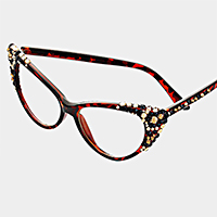 Bubbly Cat Eye UV Protection Optical Glasses