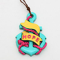 Clay Nautical Anchor Pendant