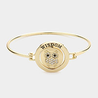 Wisdom is a Gift of God Bangle Bracelet