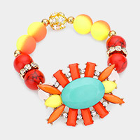 Resin Jewel Stretch Bracelet