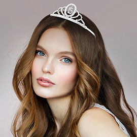 Sweet 15 Rhinestone Paved Princess Tiara
