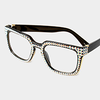 Crystal Embellished Wayfarer Sunglasses