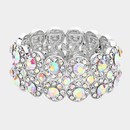 Crystal Rhinestone Stretch Bracelet