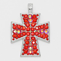 Crystal Cross Magnetic Pendant