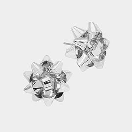 Christmas Gift Bow Stud Earrings