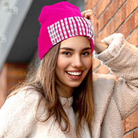 Trellis Blinged Acrylic Beanie Hat