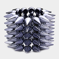 5 ROW SPIKE STUD STRETCHABLE BRACELET