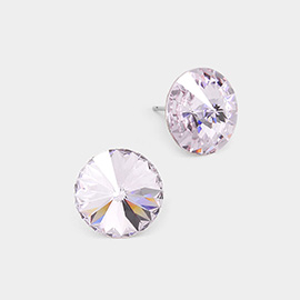 15mm Genuine Crystal Stud Earrings