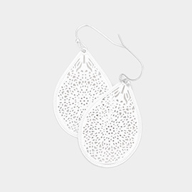 Metal Teardrop Earrings