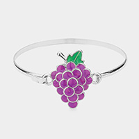 Enamel Metal Grape Hook Bracelet