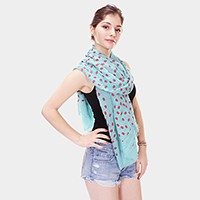 Lips print scarf