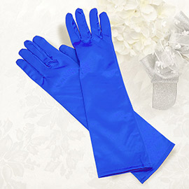 Dressy satin gloves