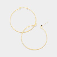 14K gold filled metal Hypoallergenic hoop earrings