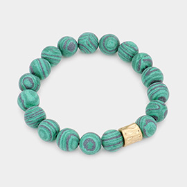 Semi Precious Stone Beaded Stretch Bracelet