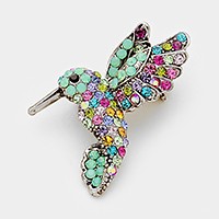 Pave bird brooch