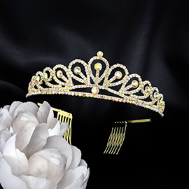 Royal Rhinestone Paved Princess Tiara