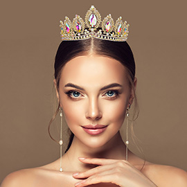 Glass Crystal Pageant Queen Tiara