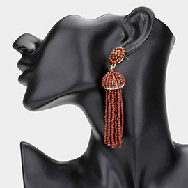 Beaded Tassel Earrings