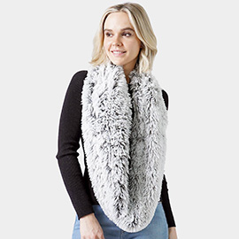 Faux Fur Furry Infinity Scarf