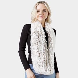 Faux Fur Furry Infinity Scarf