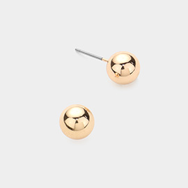 Metal Ball Stud Earrings