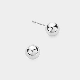 Metal Ball Stud Earrings