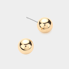 Metal Ball Stud Earrings