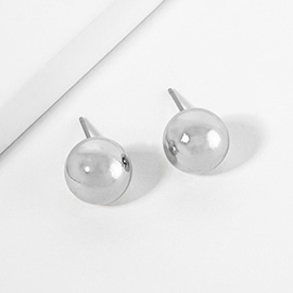 Metal Ball Stud Earrings