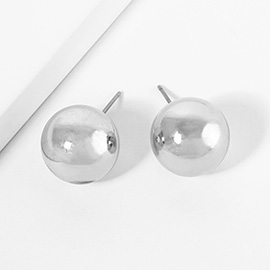 Metal Ball Stud Earrings