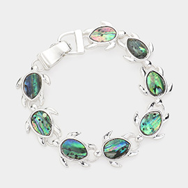 Abalone Turtle Link Magnetic Bracelet