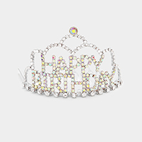 Crystal Rhinestone Happy Birthday Mini Party Tiara